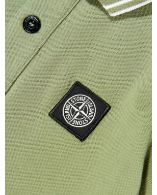 Stone Island Junior ストライプ トリム ポロシャツ - サムネイル3