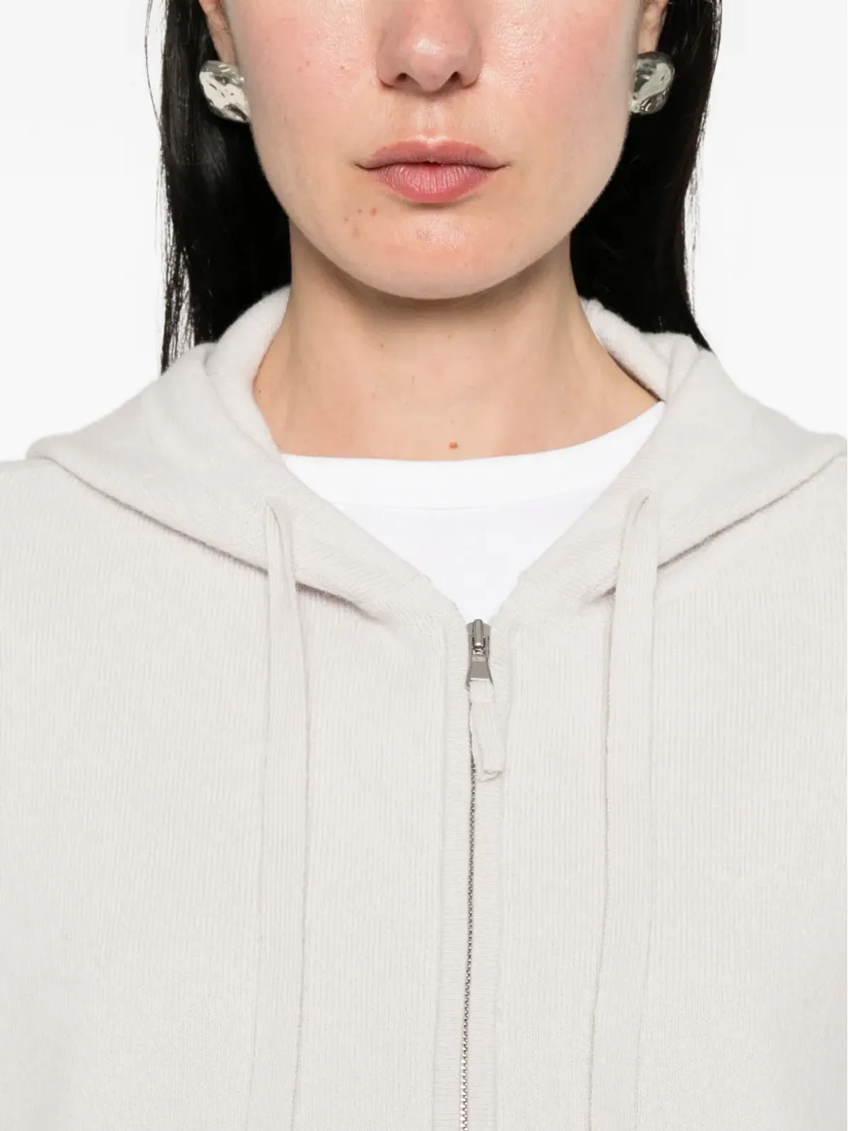Allude ジップアップカーディガン - 画像5