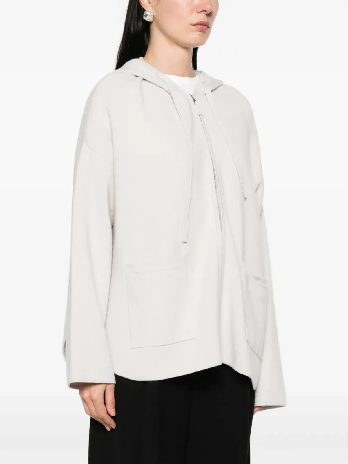 Allude ジップアップカーディガン - 画像3