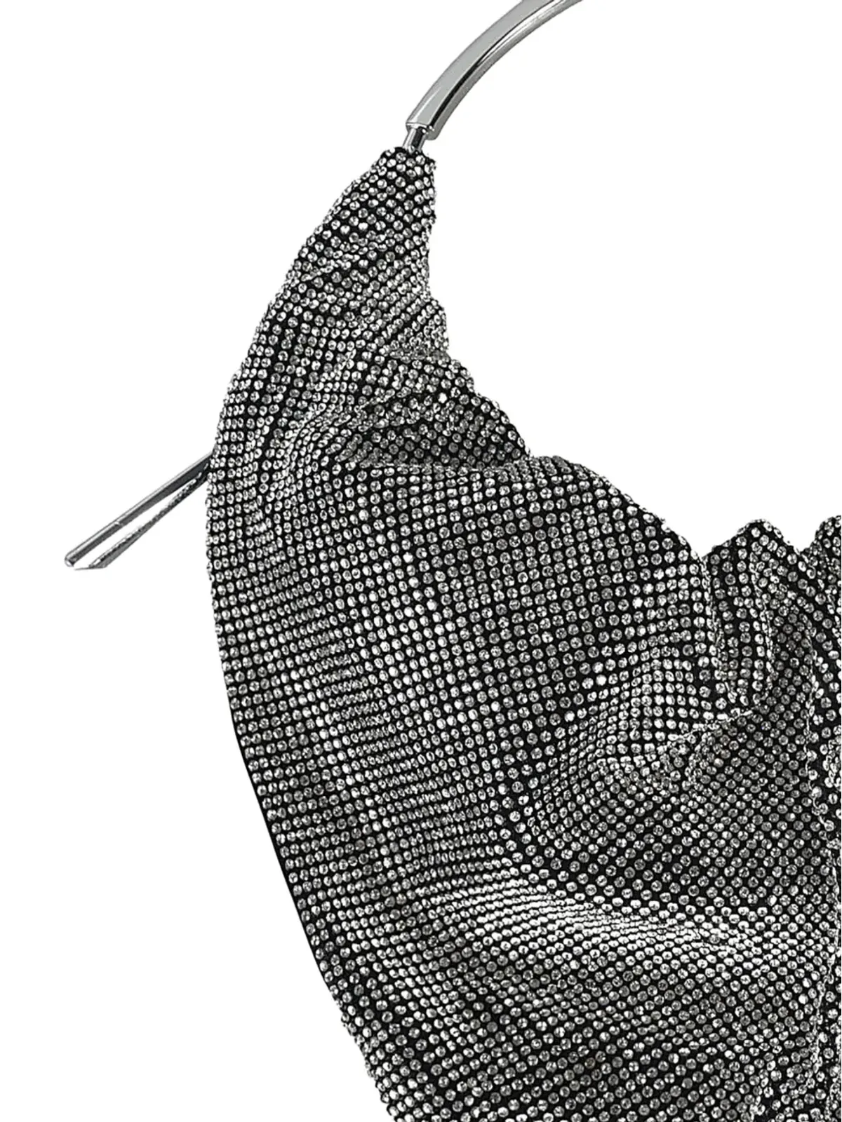 Benedetta Bruzziches 金属ハンドル付きサッチェル (シルバー) - 画像2