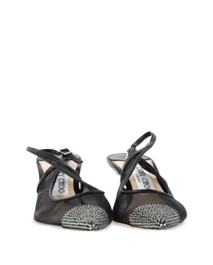 Jimmy Choo アニカ ビンテージ エンベリッシュド スリングバック パンプス - サムネイル5