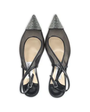 Jimmy Choo アニカ ビンテージ エンベリッシュド スリングバック パンプス - サムネイル3