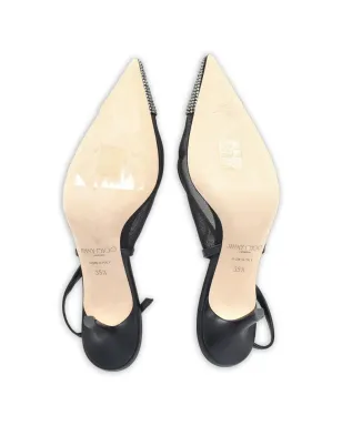 Jimmy Choo アニカ ビンテージ エンベリッシュド スリングバック パンプス - サムネイル4