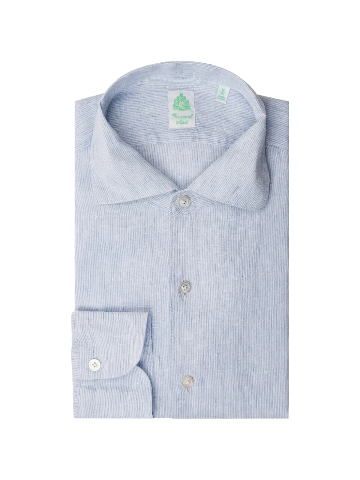 Finamore 1925 Napoli Tokyo striped shirt - Blue - 画像1