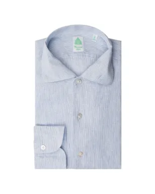 Finamore 1925 Napoli Tokyo striped shirt - Blue - サムネイル1