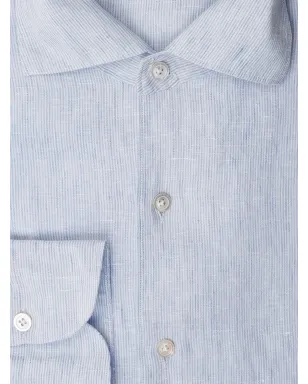Finamore 1925 Napoli Tokyo striped shirt - Blue - サムネイル2