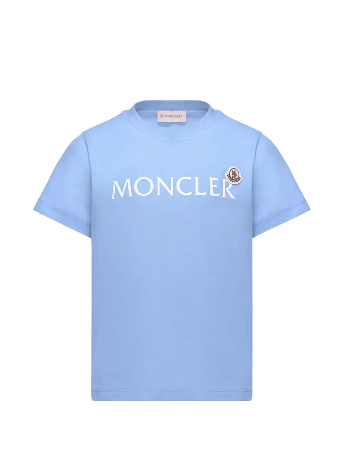 Moncler Enfant ロゴディテール コットン Tシャツ - 画像1