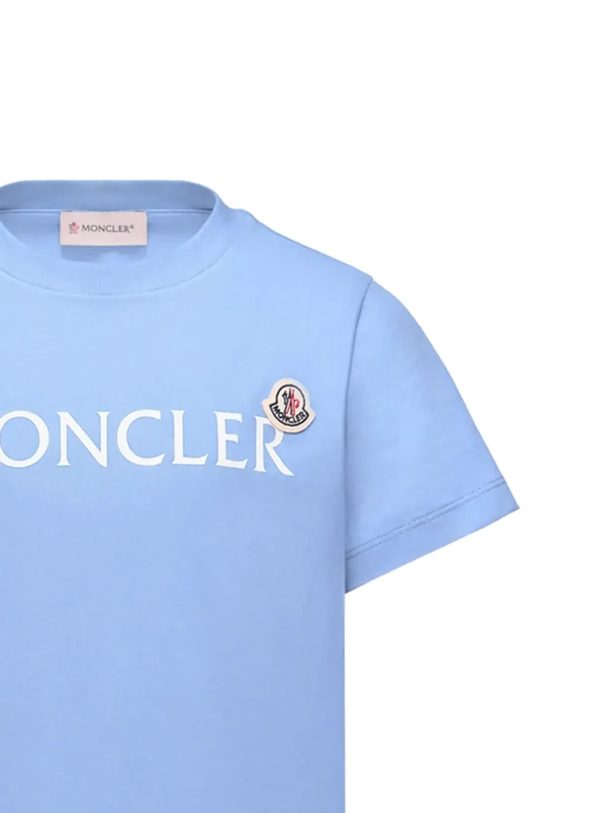 Moncler Enfant ロゴディテール コットン Tシャツ - 画像2