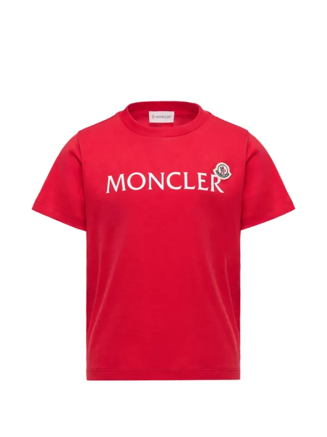 Moncler Enfant Moncler Enfant ロゴディテール レッド Tシャツの商品画像