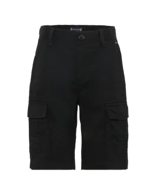 Tommy Hilfiger Junior ボーイズ ボタン留めカーゴショーツ - ブラック - サムネイル1