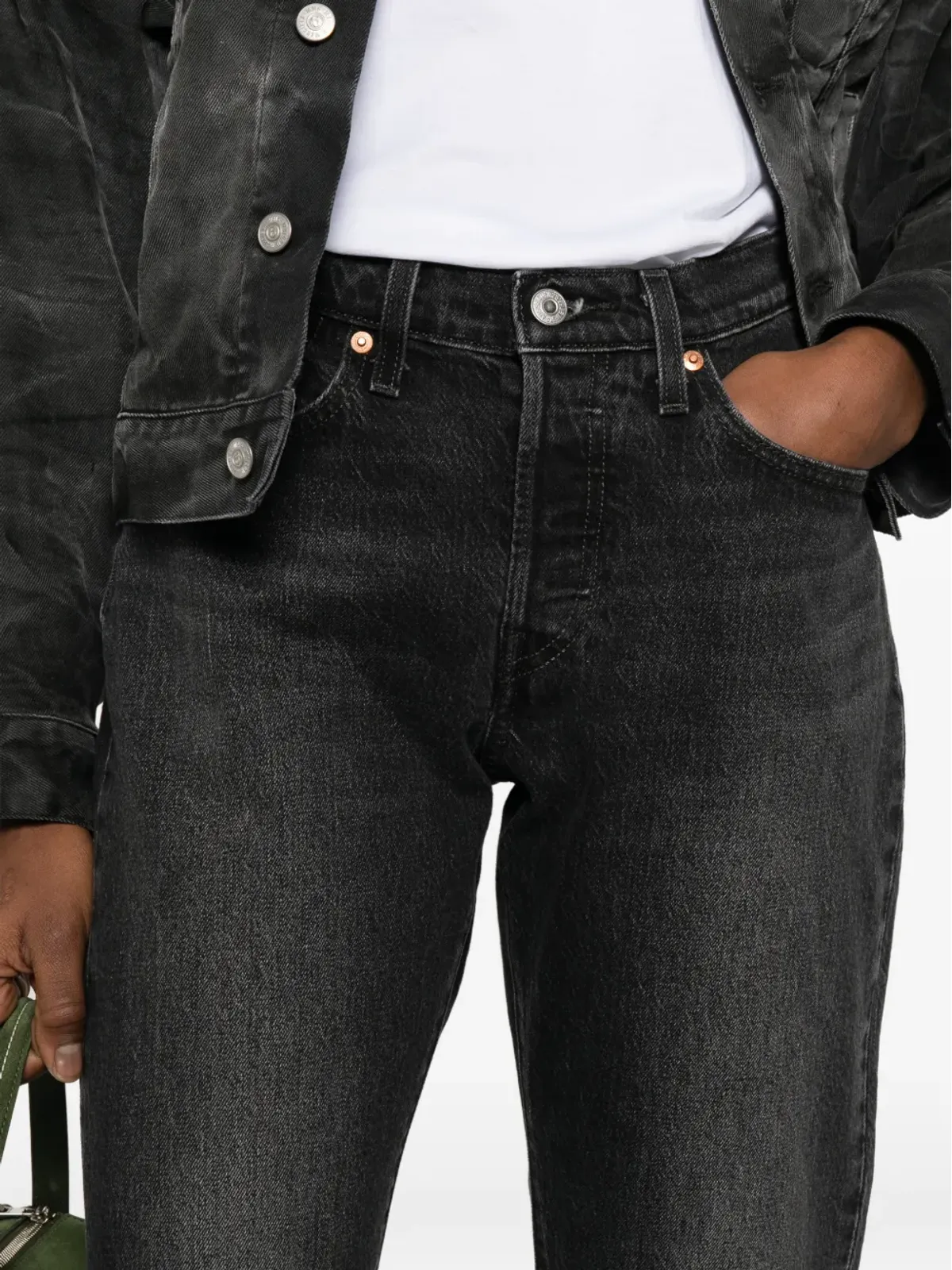 Levi's 501 Curve ブラックジーンズ - 画像5