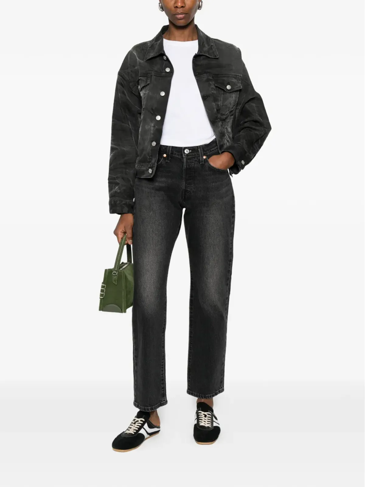 Levi's 501 Curve ブラックジーンズ - 画像2