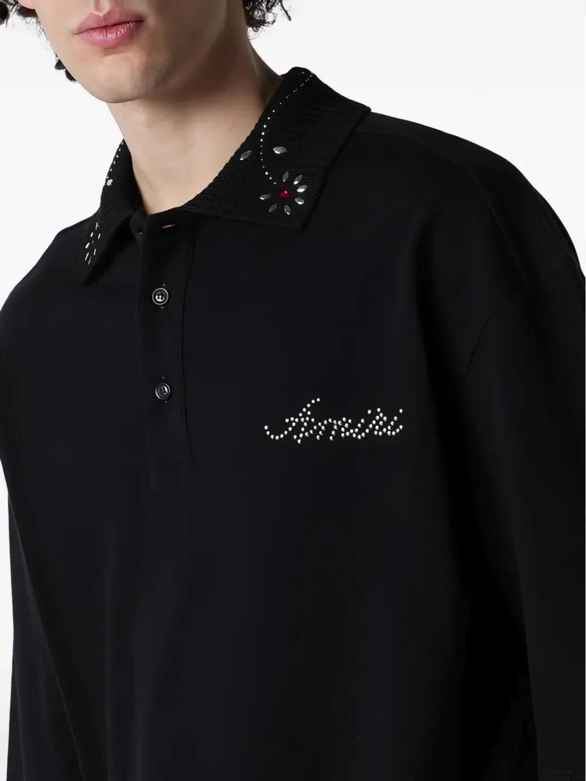 AMIRI スタッドカラー ポロシャツ - 画像4