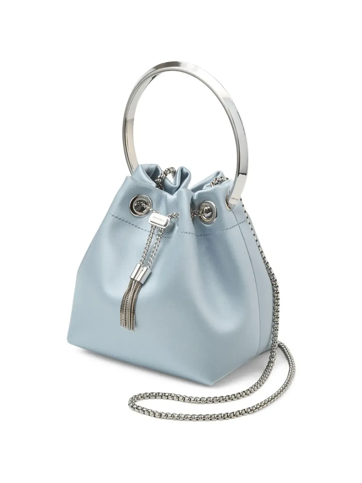Jimmy Choo リングハンドル タッセル ボンボン ショルダーバッグ - 画像2