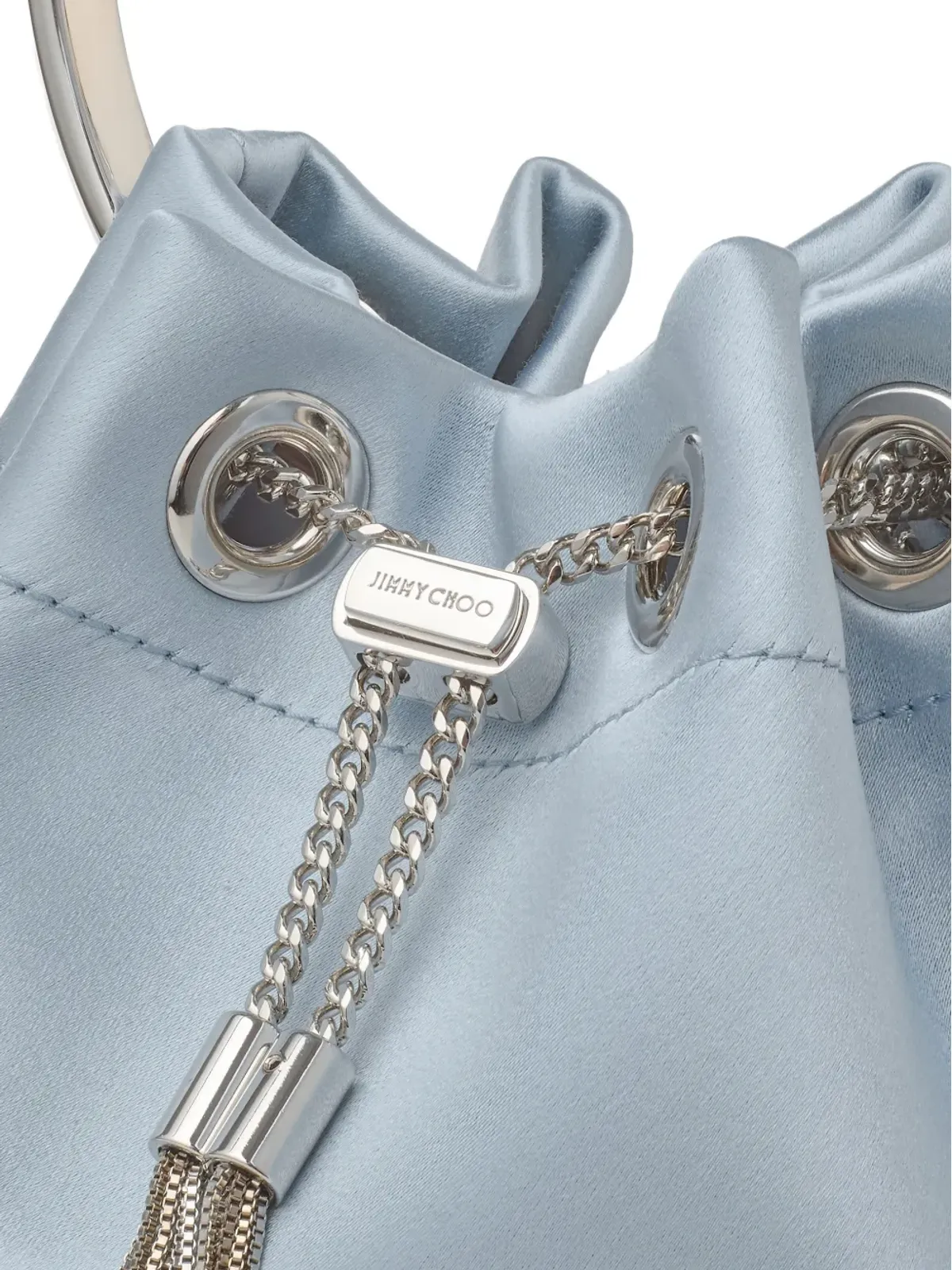 Jimmy Choo リングハンドル タッセル ボンボン ショルダーバッグ - 画像3