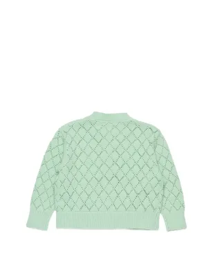 Marni Kids 花柄オープンワークカーディガン - サムネイル2