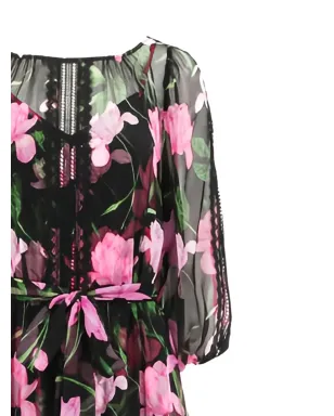 Christy Lynn Nina floral-print midi dress - Black - サムネイル2