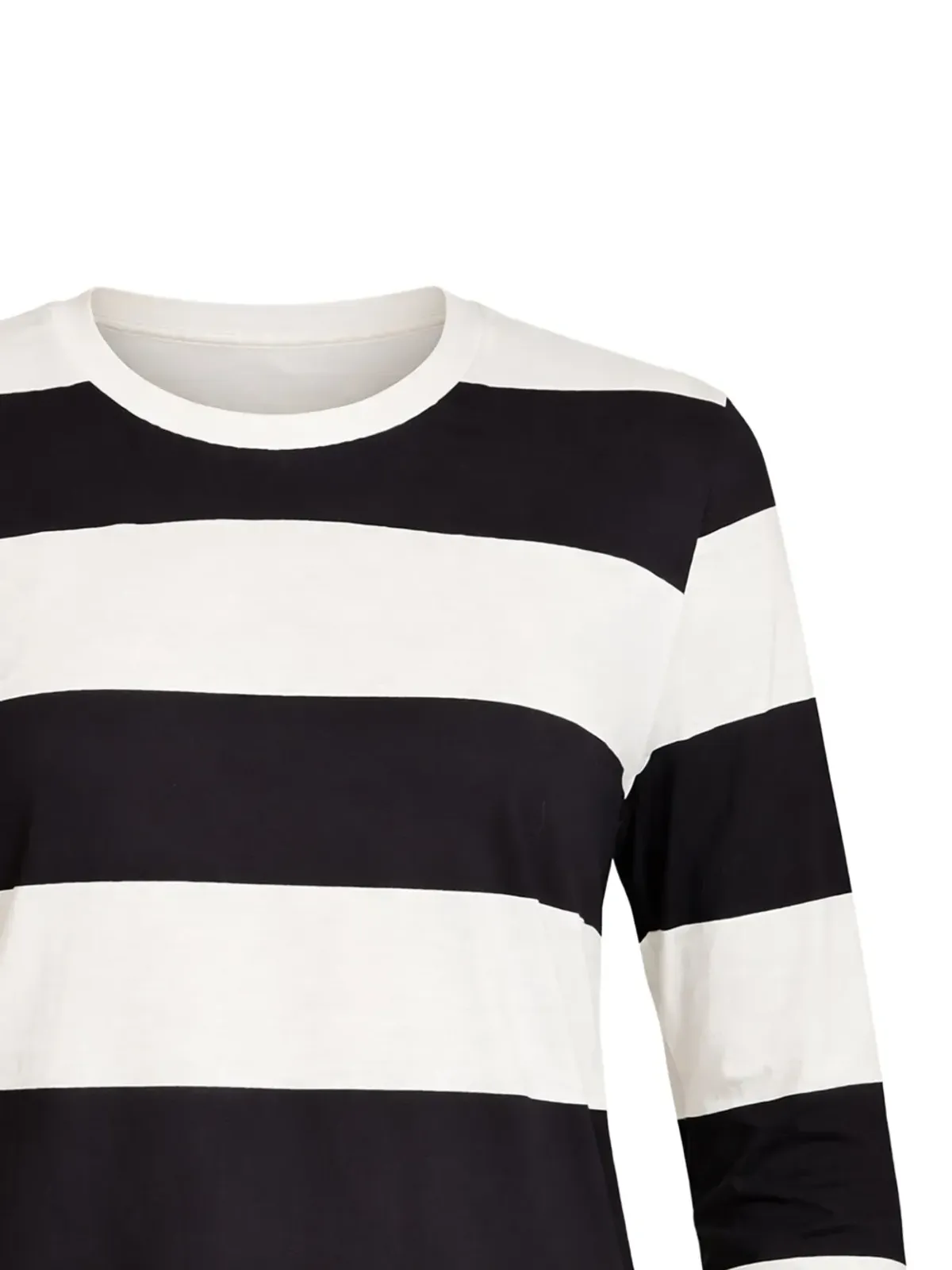 Cynthia Rowley ストライプ長袖トップ - White - 画像2