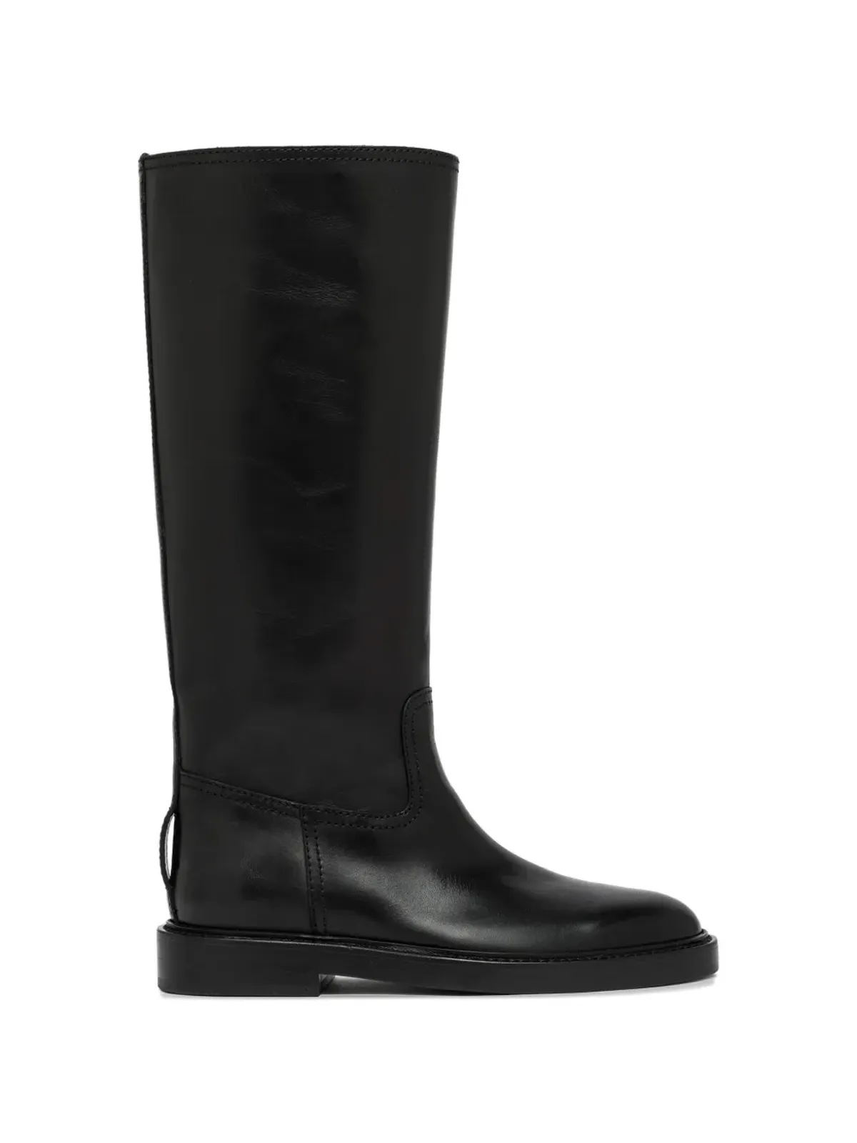 Buttero Laydee buckle-strap knee-high boots - Black - 画像1