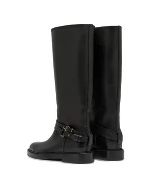 Buttero Laydee buckle-strap knee-high boots - Black - サムネイル5