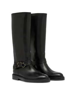 Buttero Laydee buckle-strap knee-high boots - Black - サムネイル2