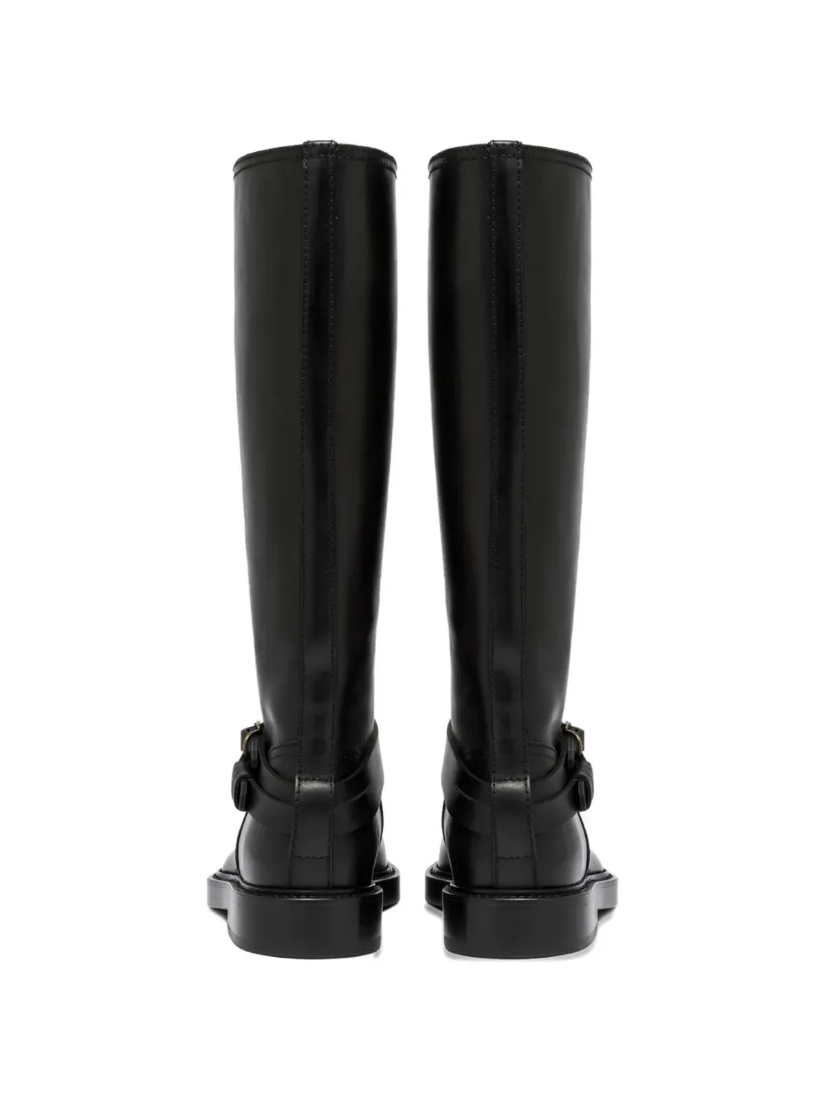 Buttero Laydee buckle-strap knee-high boots - Black - 画像3