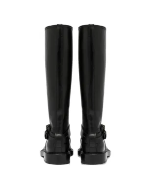 Buttero Laydee buckle-strap knee-high boots - Black - サムネイル3