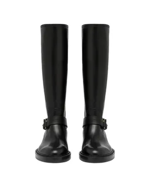 Buttero Laydee buckle-strap knee-high boots - Black - サムネイル4