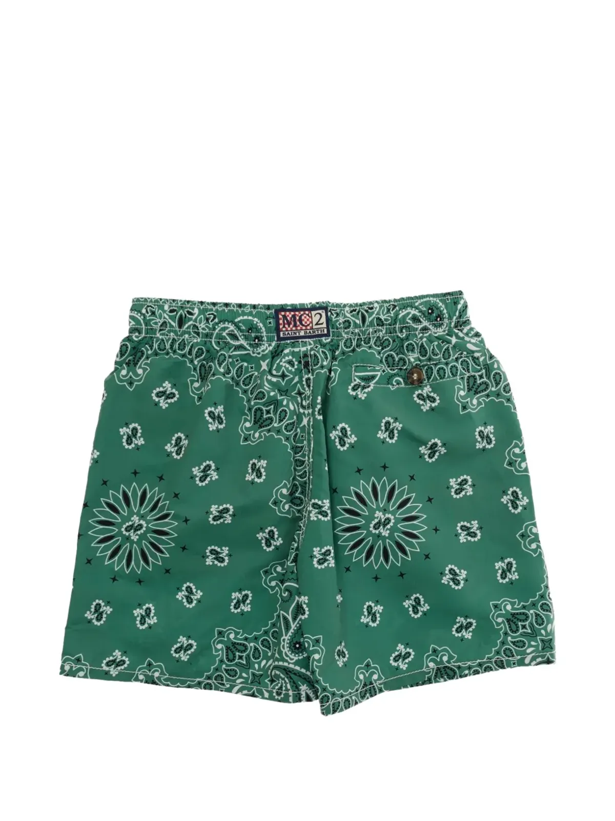 MC2 Saint Barth Kids Caprese Jr スイムショーツ グリーン - 画像2