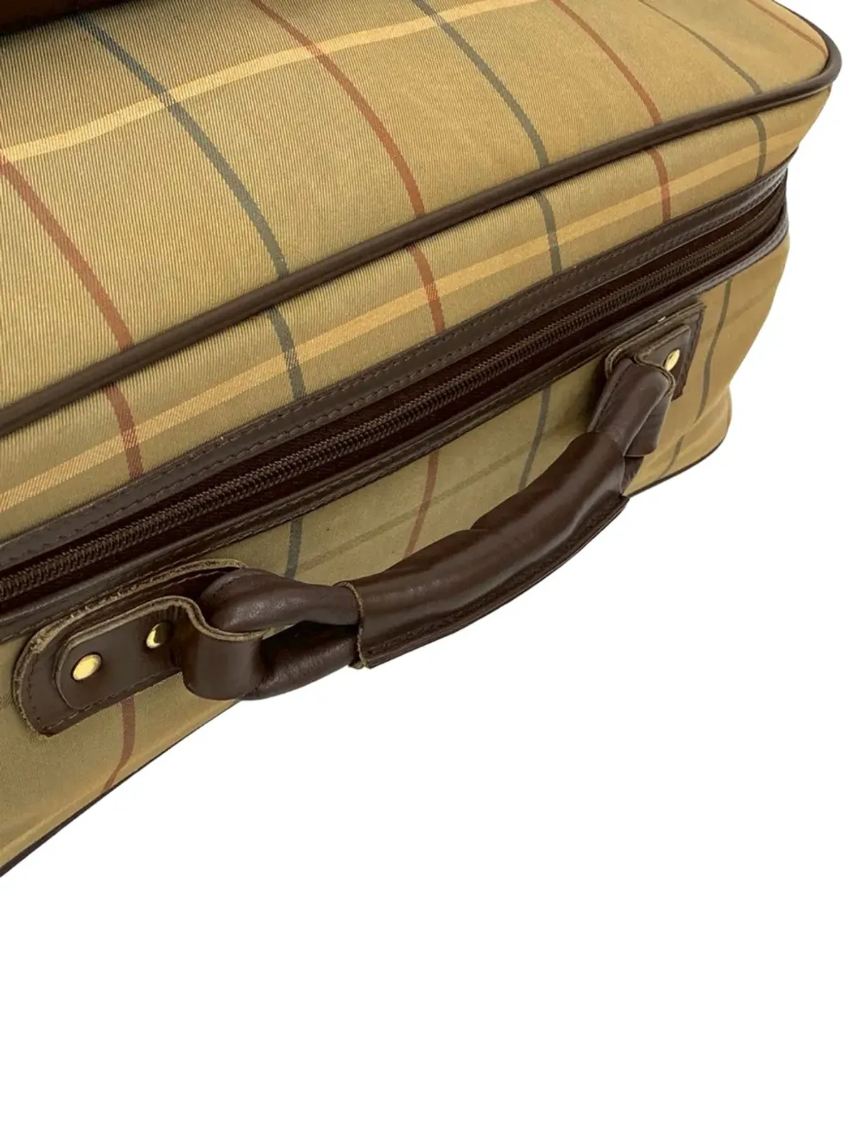 Burberry Pre-Owned 20世紀ヴィンテージ チェックキャンバス ビジネスバッグ ブラウン - 画像2