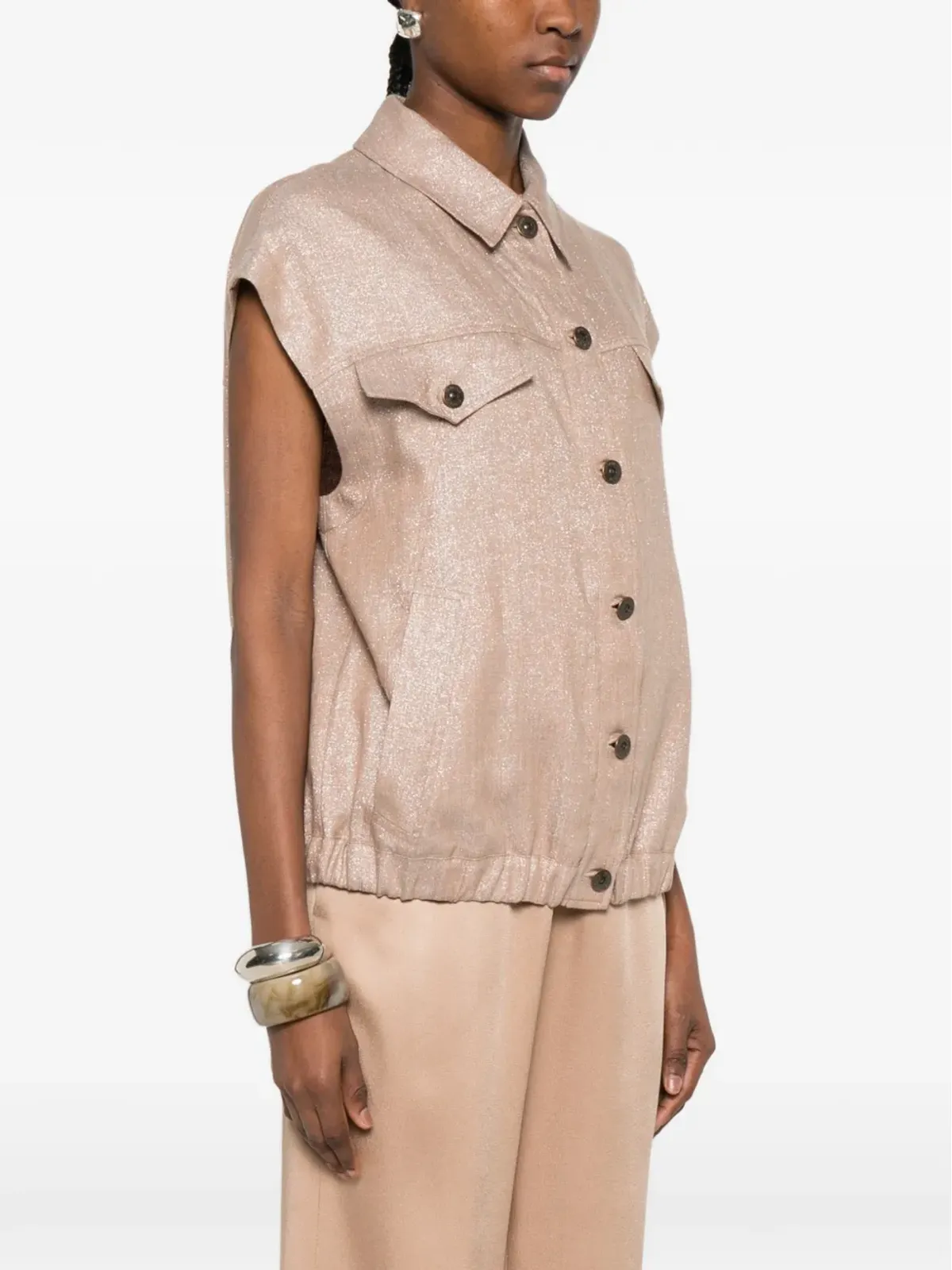 PANICALE pocket button jacket - Neutrals - 画像3