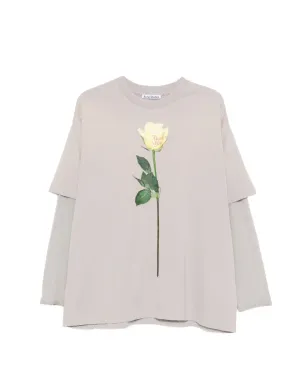 Acne Studios レイヤード グラフィックTシャツ - ネュートラル - サムネイル1