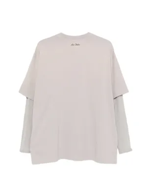 Acne Studios レイヤード グラフィックTシャツ - ネュートラル - サムネイル2