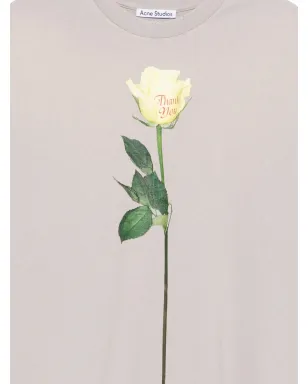 Acne Studios レイヤード グラフィックTシャツ - ネュートラル - サムネイル3