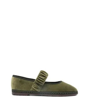 FLABELUS Mafalda ruched-strap ballet flats - サムネイル1