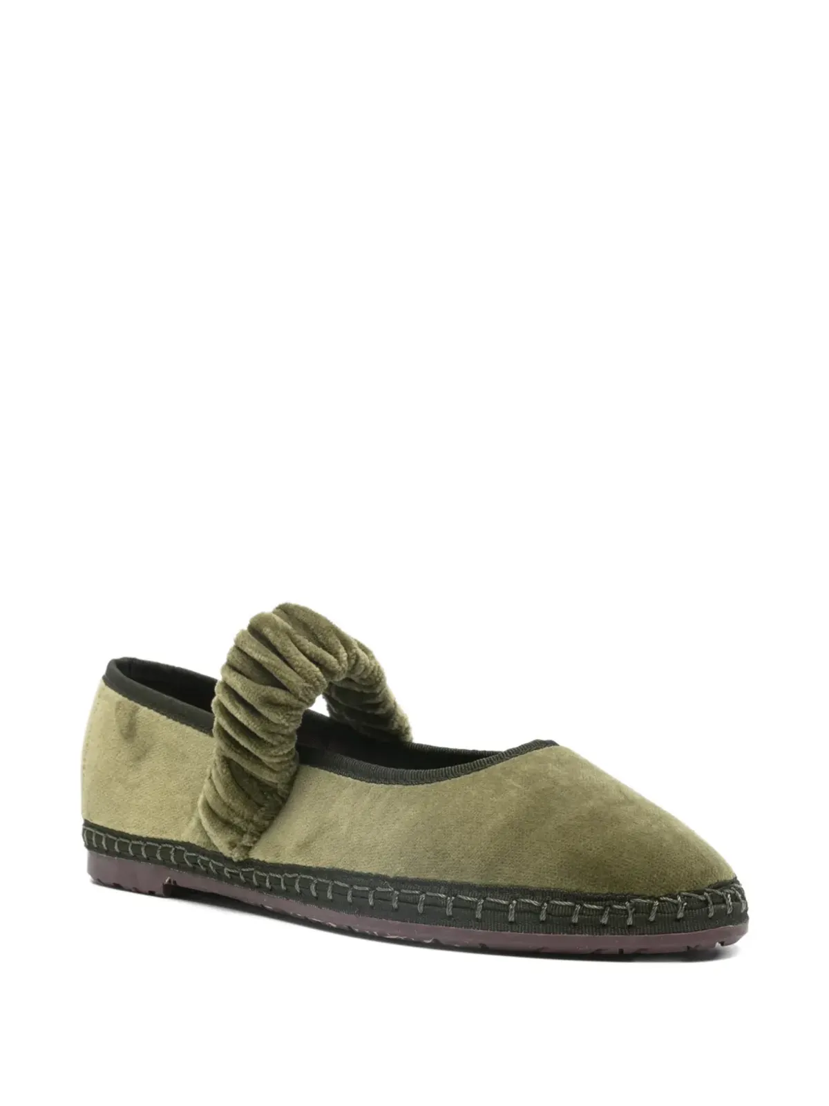 FLABELUS Mafalda ruched-strap ballet flats - 画像2
