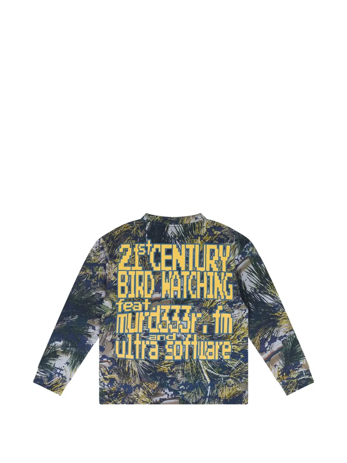 BIRTH OF ROYAL CHILD Birthwatchers柄長袖Tシャツ グリーン - 画像2