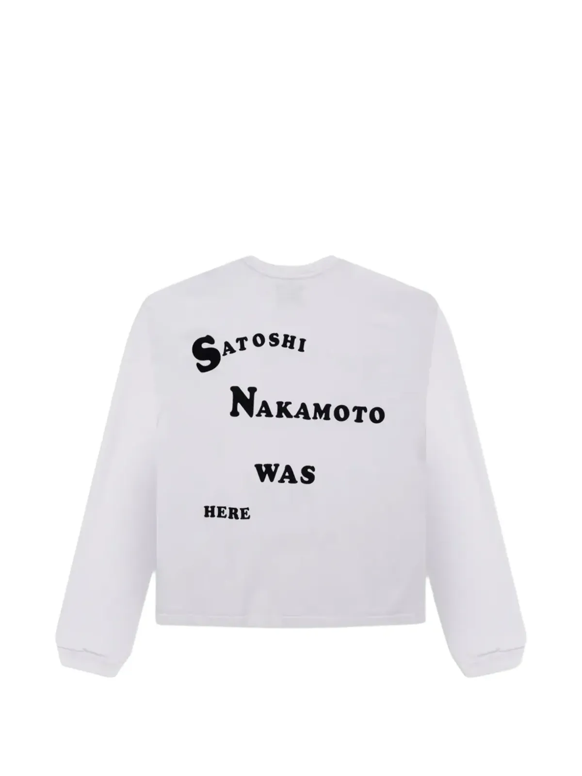 SATOSHI NAKAMOTO Follow Me ロングスリーブTシャツ - 画像2