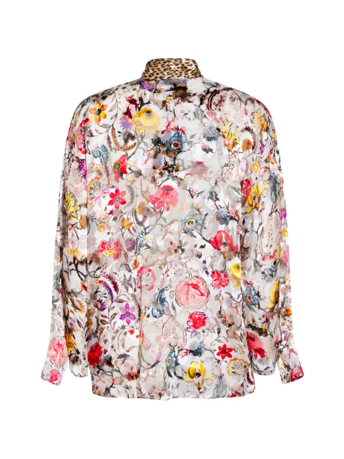 Roberto Cavalli プッシーボウ フローラルプリント ブラウス - 画像2