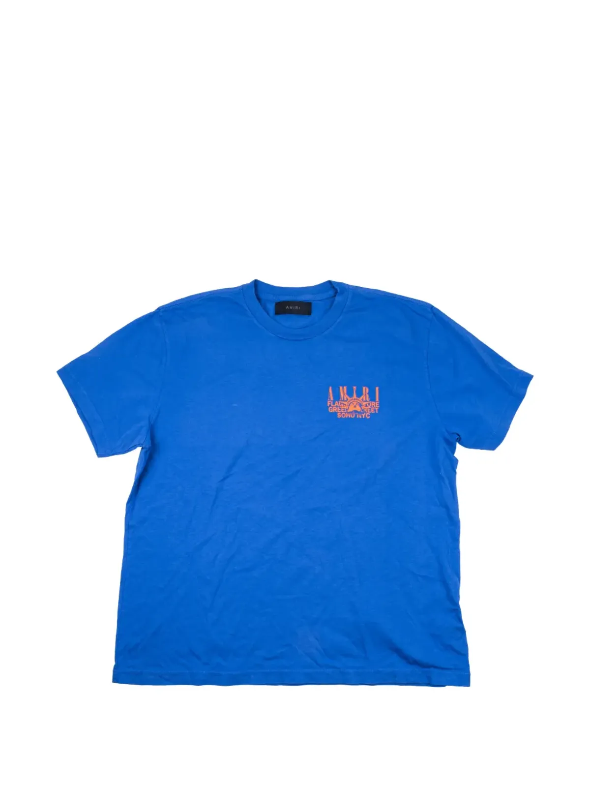 AMIRI ソーホー NYC旗艦店 Tシャツ ブルー - 画像1