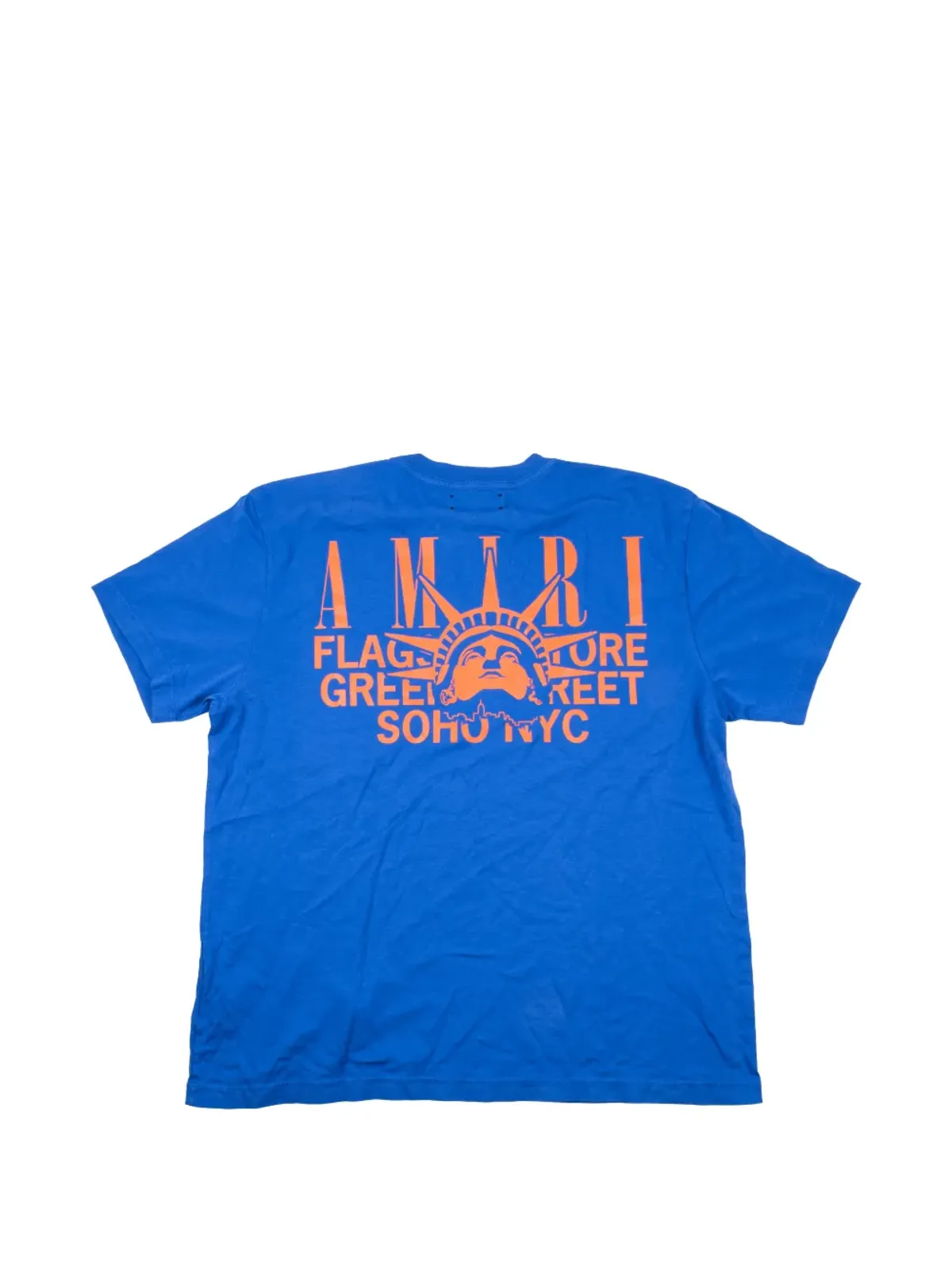 AMIRI ソーホー NYC旗艦店 Tシャツ ブルー - 画像2