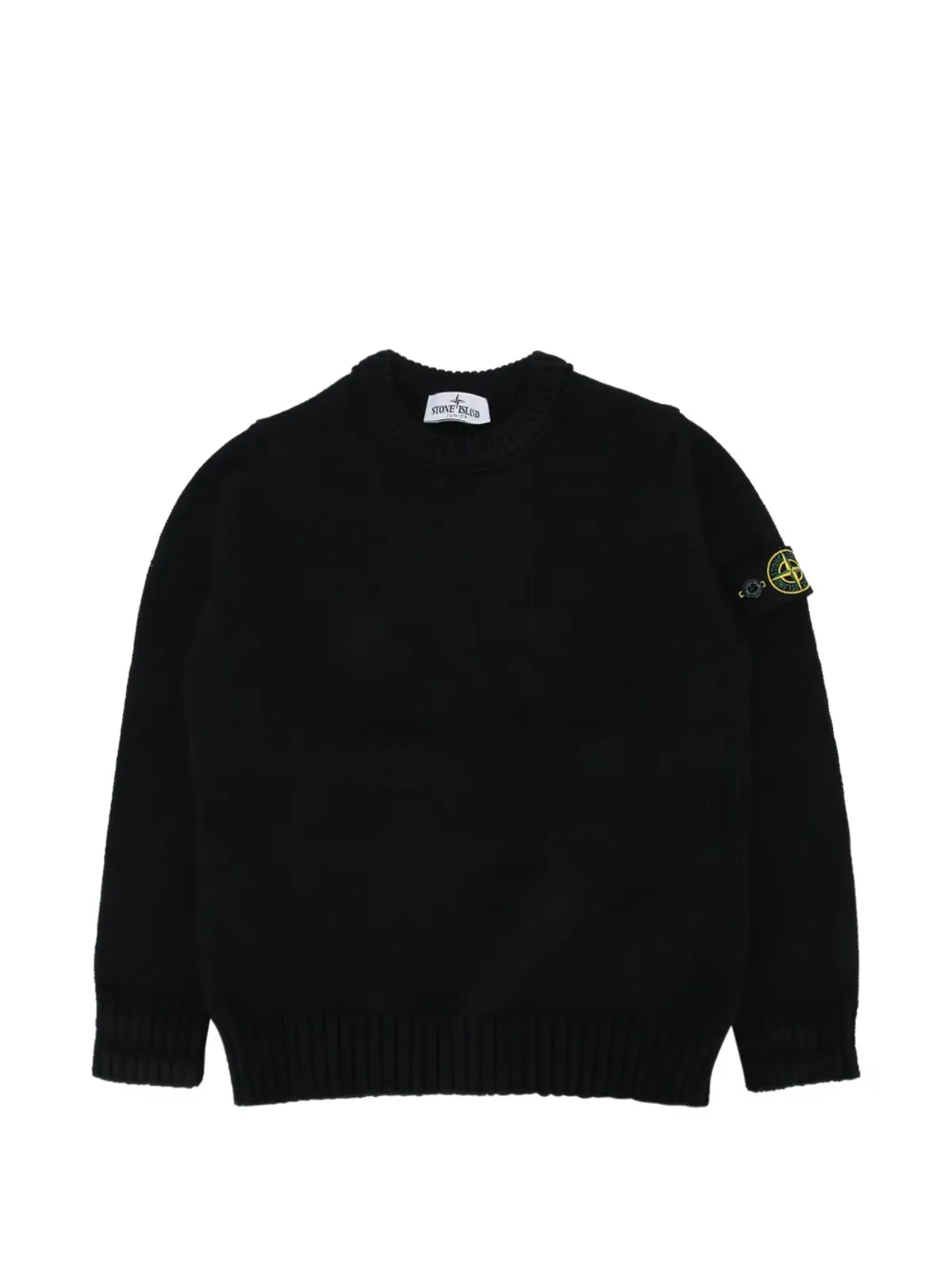 Stone Island Junior コンパス クルーネックセーター - ブラック - 画像1