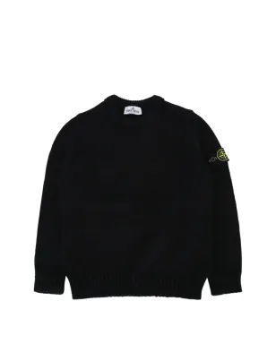 Stone Island Junior コンパス クルーネックセーター - ブラック - サムネイル1