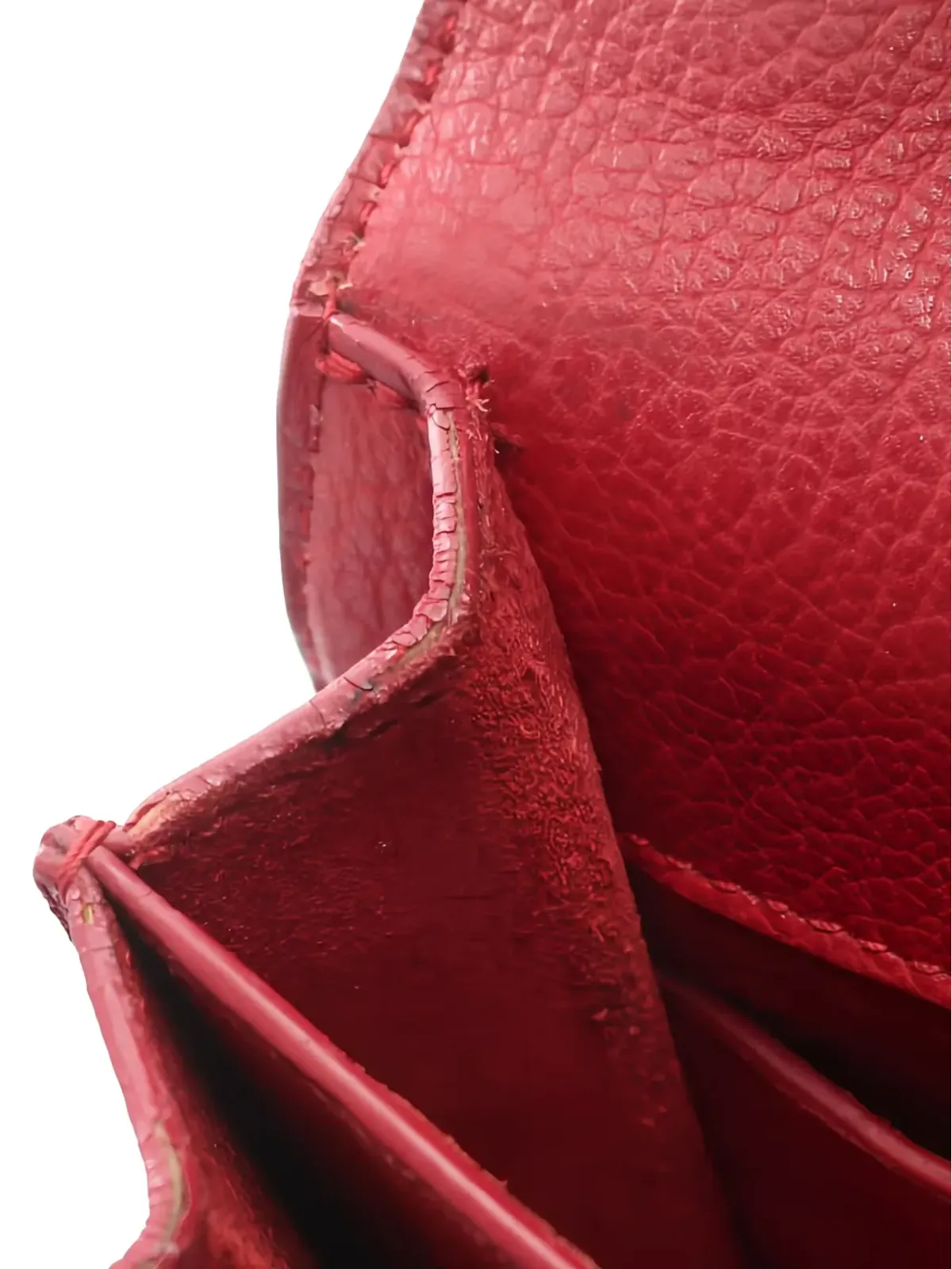 Saint Laurent Pre-Owned サンセットショルダーバッグ レッド - 画像5