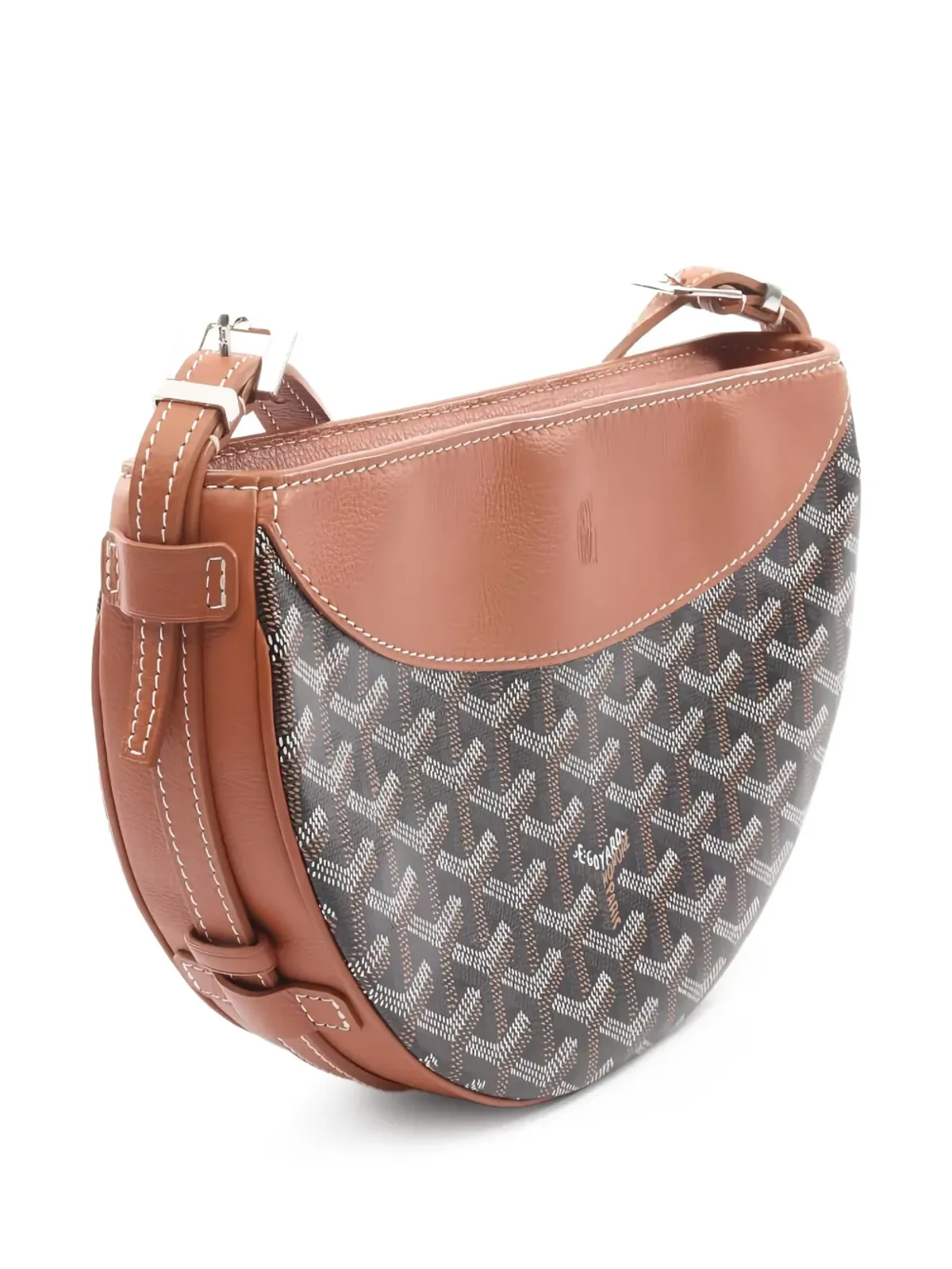 Goyard ヴィンテージ Hirondelle レザー ショルダーバッグ - 画像2