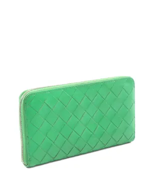 Bottega Veneta Pre-Owned イントレッチァート ウォレット - Green - サムネイル2