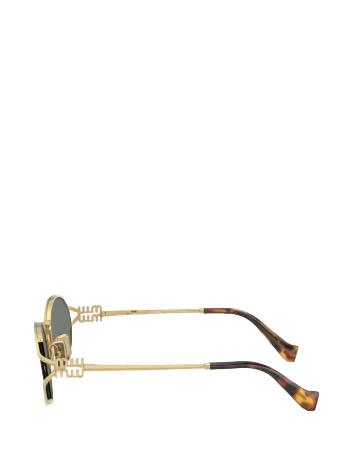 Miu Miu Eyewear カットアウト丸型フレーム サングラス - 画像3