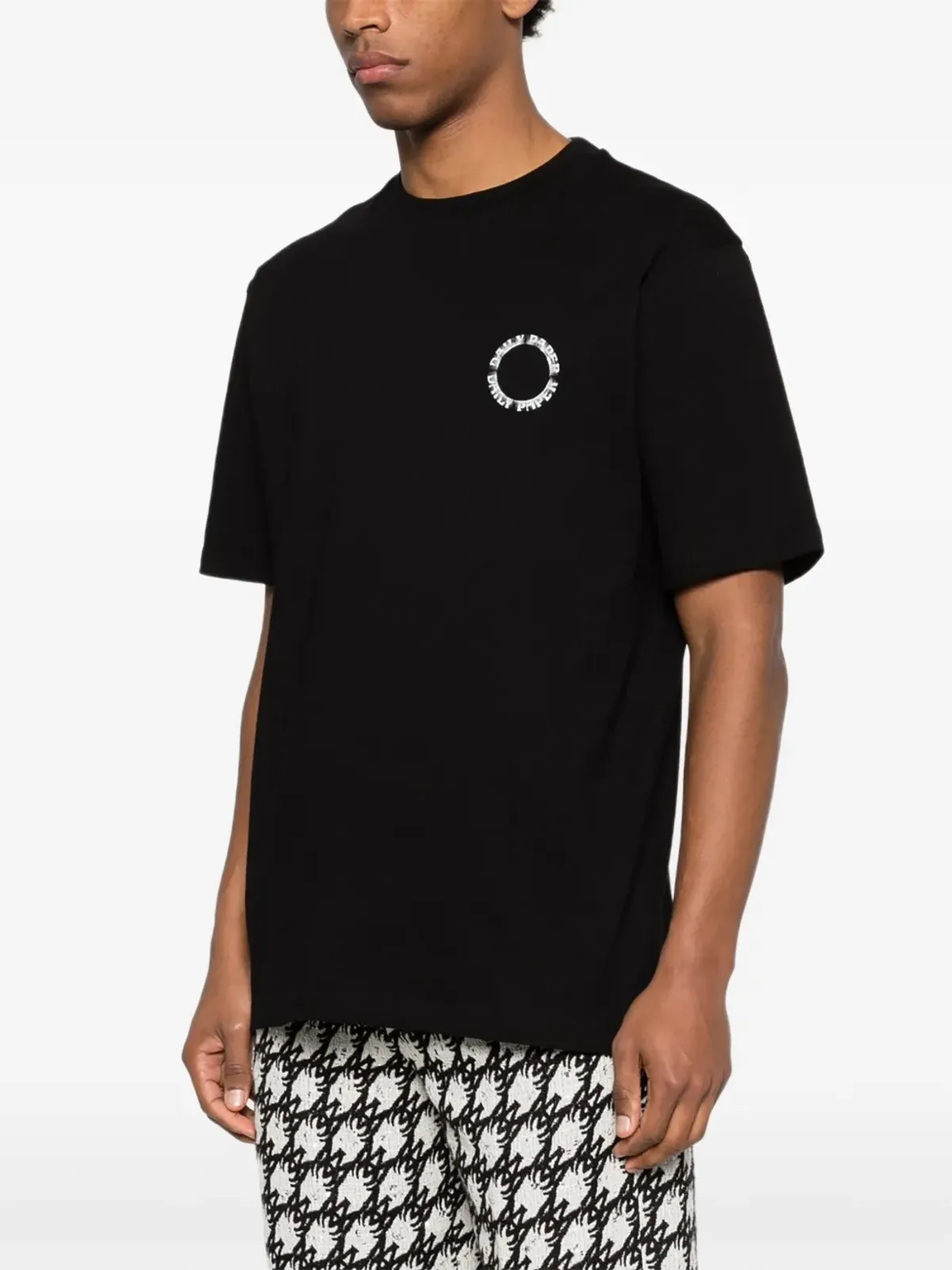 Daily Paper ロゴプリント Tシャツ ブラック - 画像3