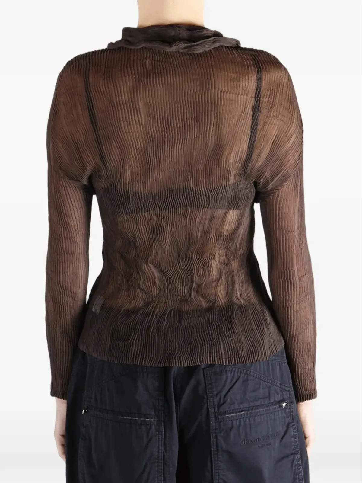 Issey Miyake プリーツジップトップ - 画像4