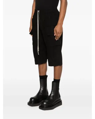 Rick Owens DRKSHDW Creatch カーゴポケット ドローコード付きショーツ - ブラック - サムネイル3